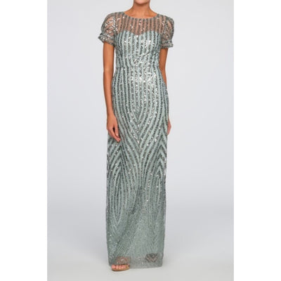 JS Collections - Womens Ivetta Column Gown