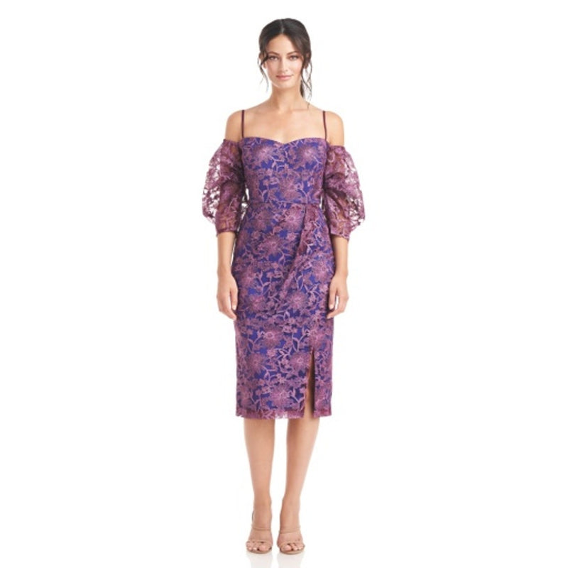 JS Collections - Womens Demi Off Shoulder Midi Dress