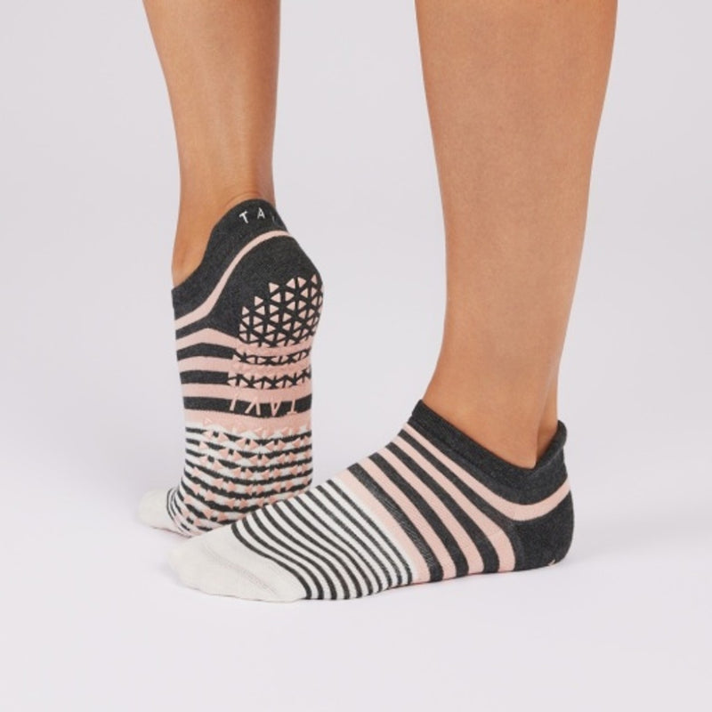 Thirty Three Threads - Unisex Grip Savvy Petal Melange Stripe - Petal Melange Stripe
