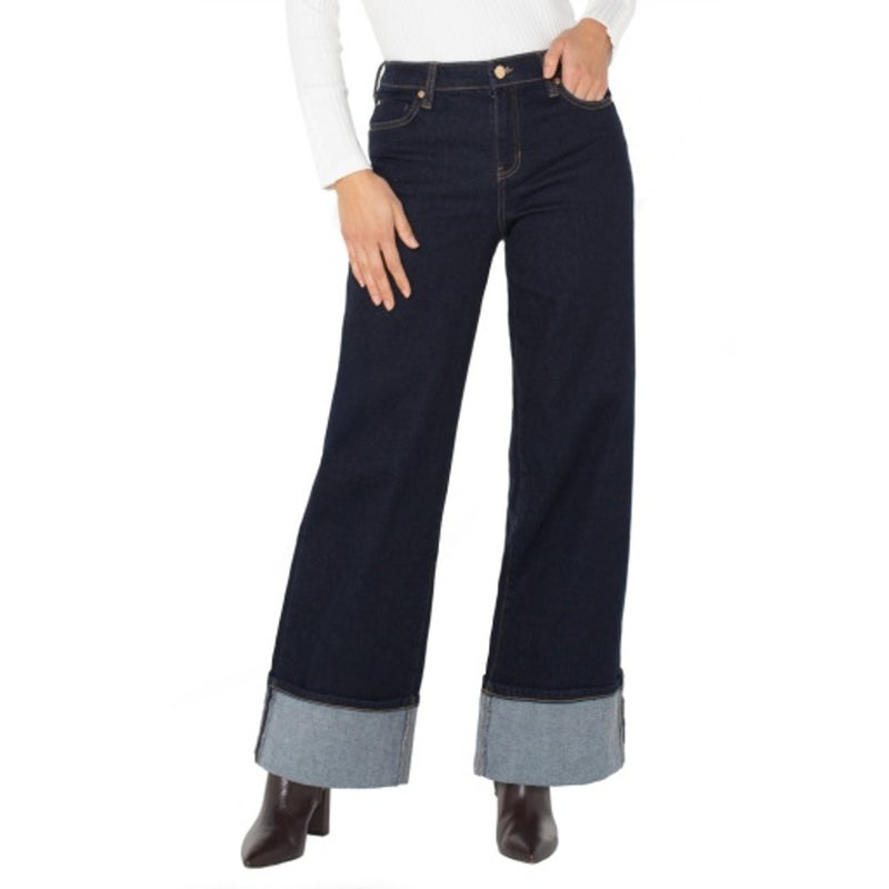 Liverpool Los Angeles - Womens Morgan Cuffed Wide Leg 30" Ins