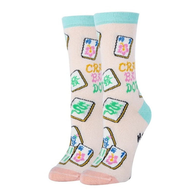 Oooh Yeah - Womens Mahjong Games-Womens Crew Sock