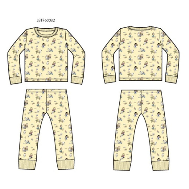 Janie and Jack - K Long Sleeve Peanuts Easter Sleep E1