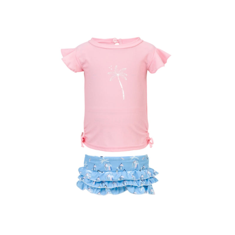 Snapper Rock - Baby Cabana Palm Ruffle Set
