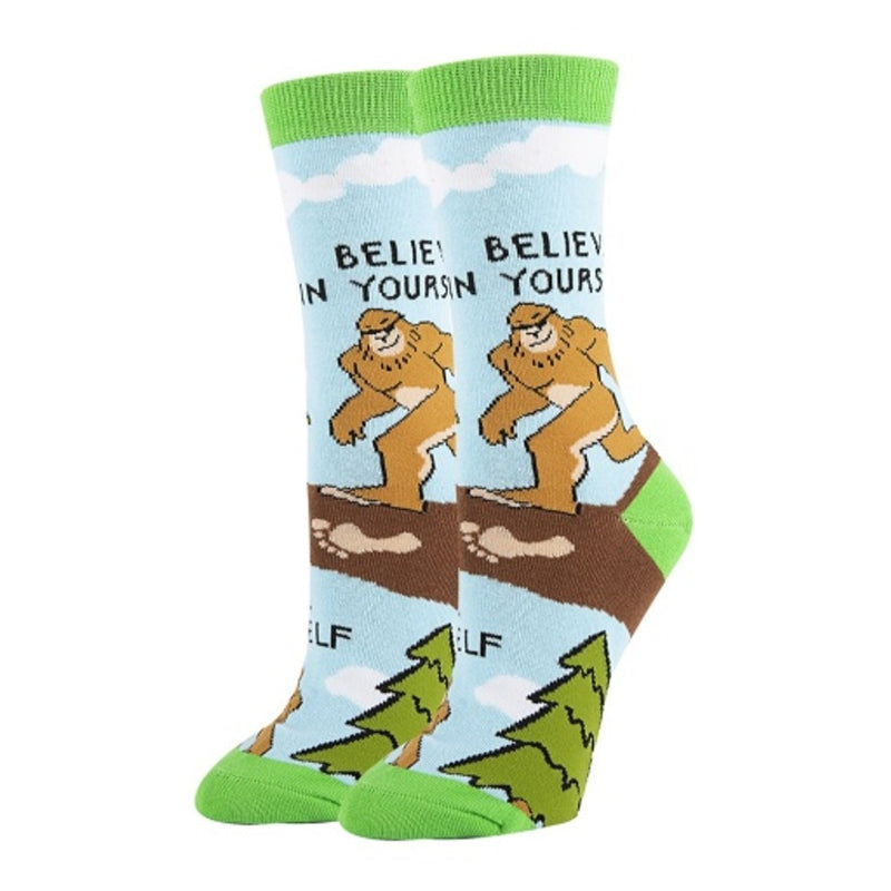 Oooh Yeah - Womens Crew Socks Believe