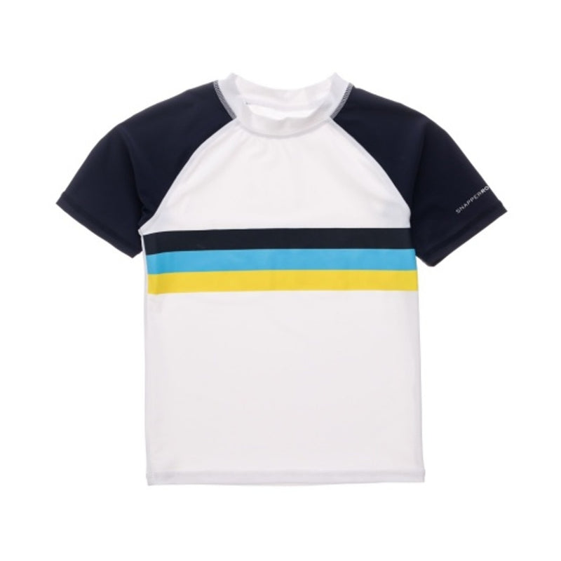 Snapper Rock - Boys Sunset Stripe Short Sleeve Rash Top