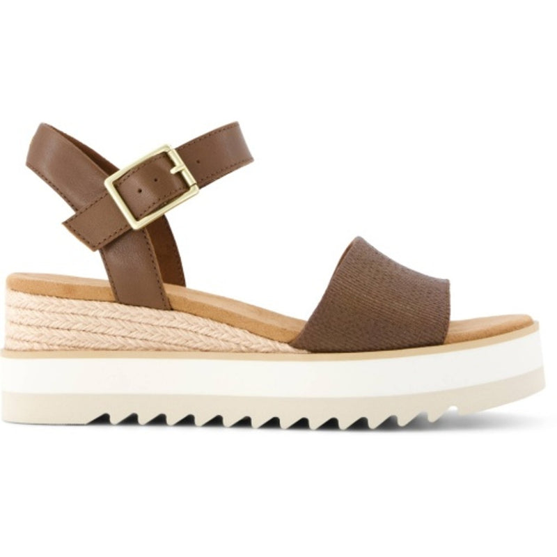 TOMS - Womens Diana Sandal - Hot Cocoa Raffia/ Leather
