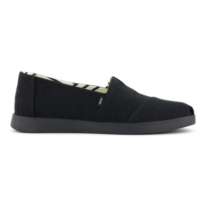 TOMS - Womens Alpargata Plus - Black/Black Heritage Canvas