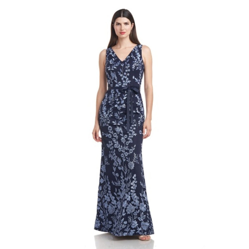 JS Collections - Womens Margaret V Neck Gown