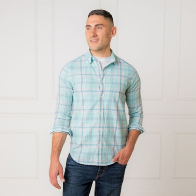 Hope & Henry - Mens Linen Button Down Shirt