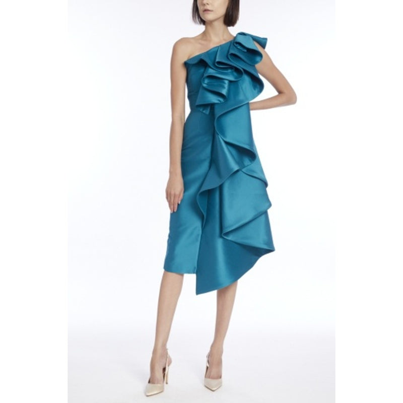 Badgley Mischka - Womens Ruffle 1 Shldr
