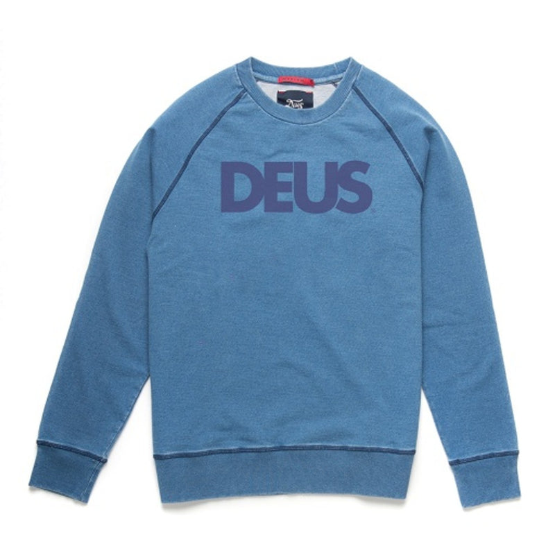 Deus Ex Machina - Mens All Caps Indigo Crew