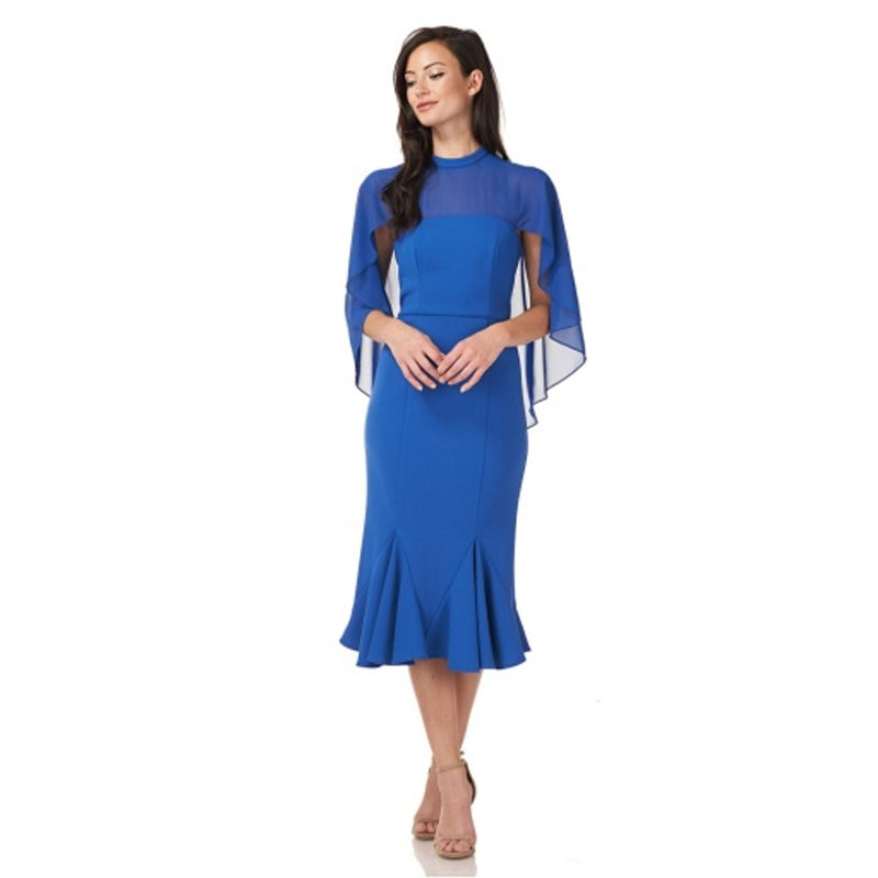 JS Collections - Womens Trumpet Cocktail Dress