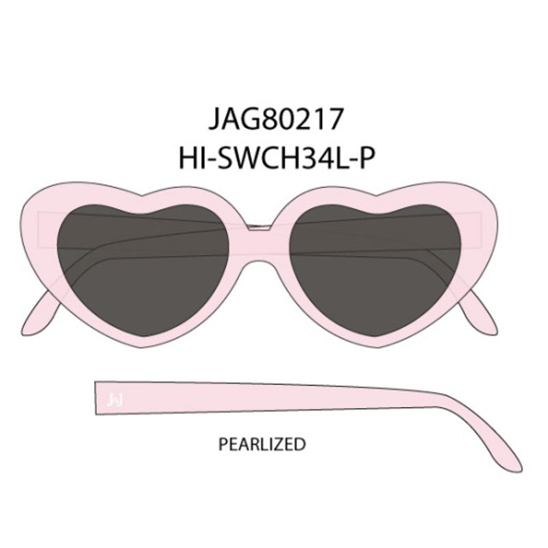 Janie and Jack - G Pnk Heart Sunnies E1