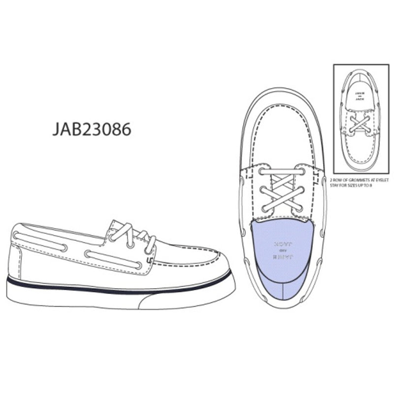 Janie and Jack - Kids B Wht Boat Shoe E1