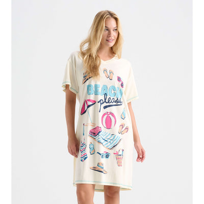 Little Blue House - Beach Please Womens Sleepshirt