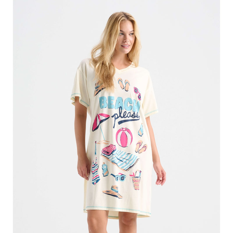 Little Blue House - Beach Please Womens Sleepshirt