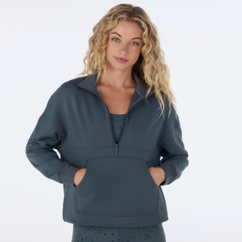 Thirty Three Threads - Unisex Cozy R Half Zip Sweatshirt Urban