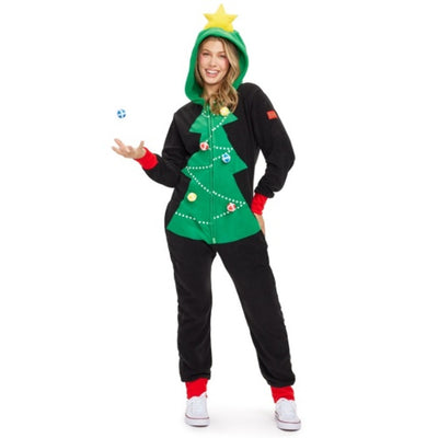Tipsy Elves - Womens Christmas Tree Toss Game Jumpsuit