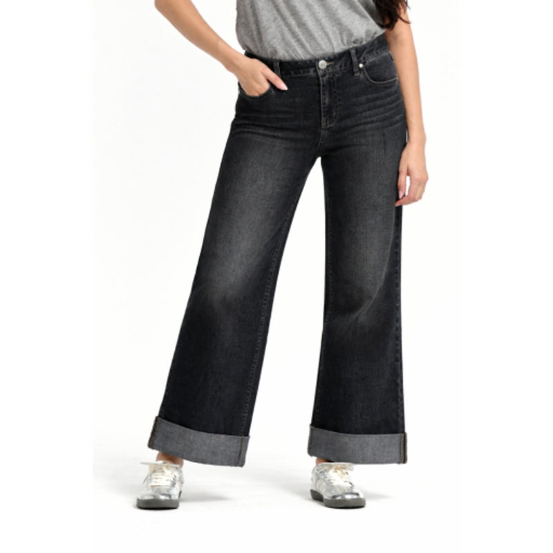 1822 Denim - Womens 32.5-26.5 Roll Cuff Slim Wide Leg