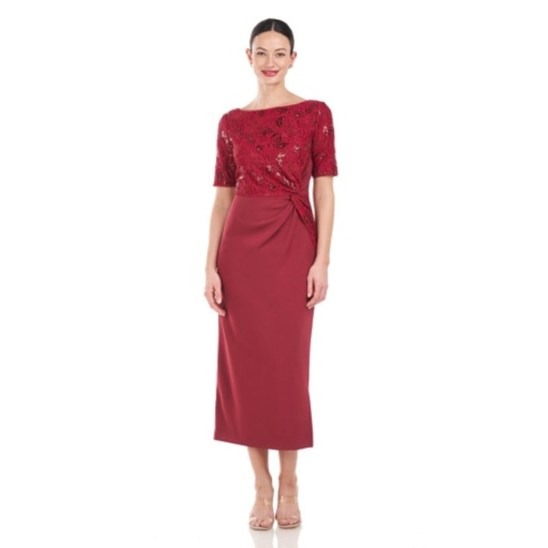 JS Collections - Womens Mercedes Tea Length Dress