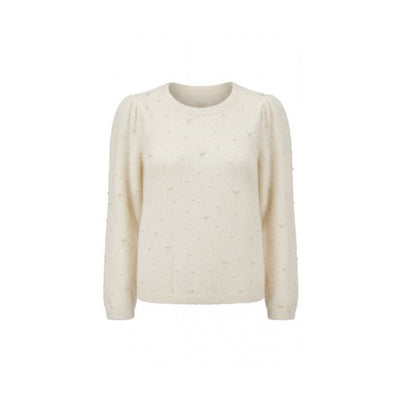 Liverpool Los Angeles - Womens Long Puff Slv Crew Neck Sweater
