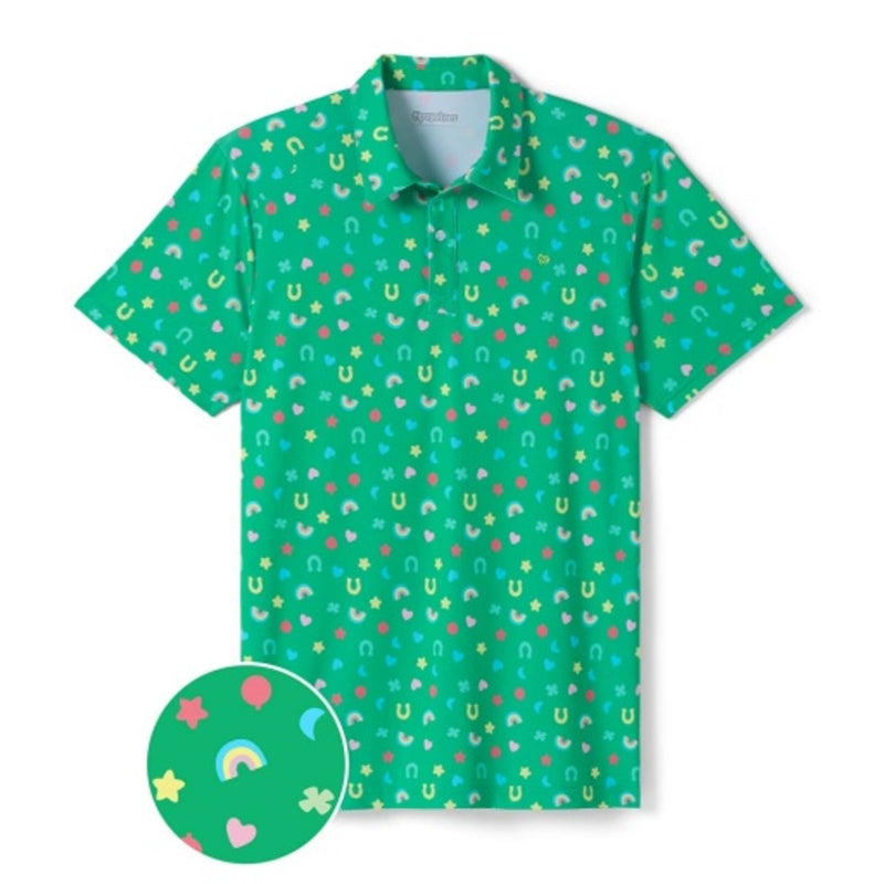 Tipsy Elves - Mens Lucky Charmer Golf Polo