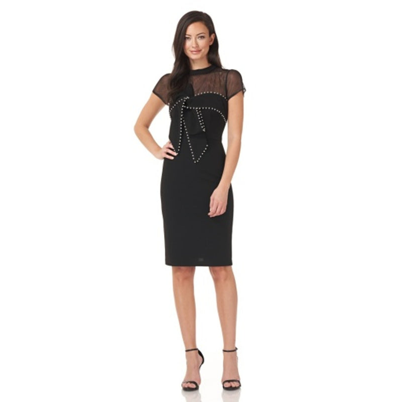 JS Collections - Womens Illusion Cocktail with Pearls
