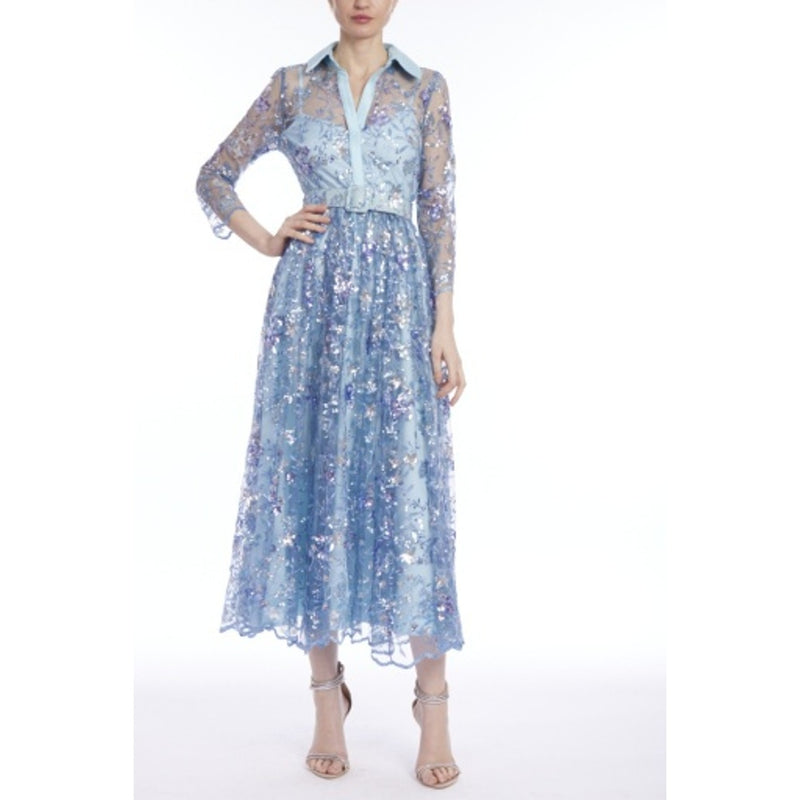 Badgley Mischka - Womens Bead Emb T Length