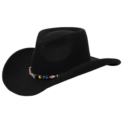 San Diego Hat Company - Faux Felt Pinch Crown Cowboy