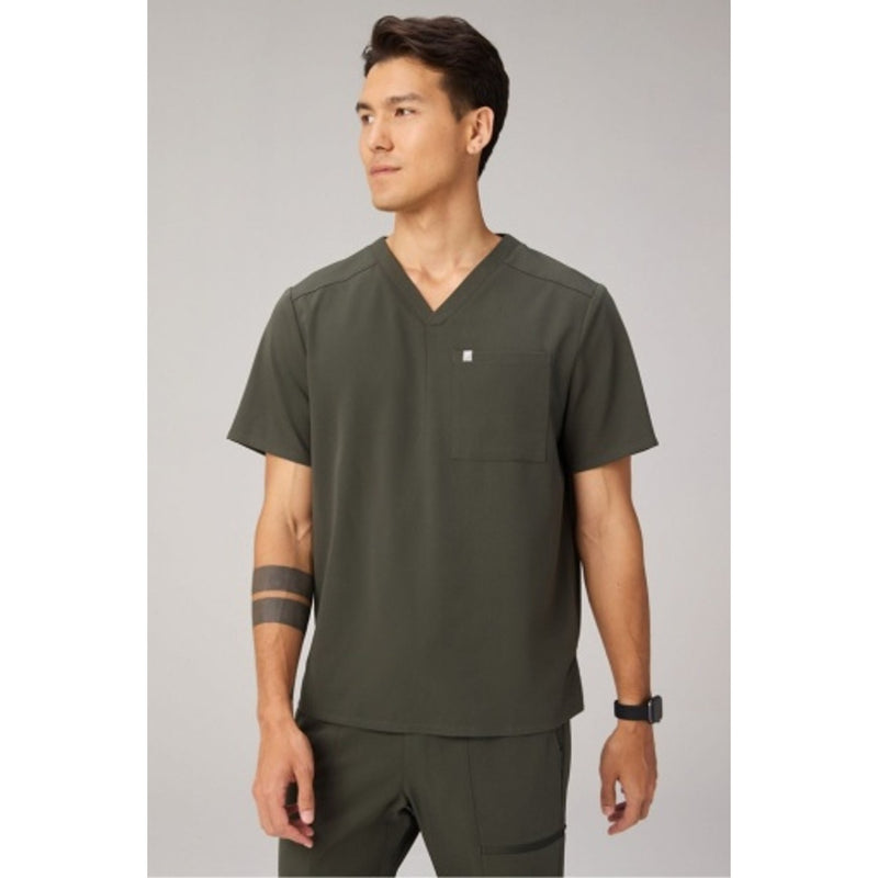 Fabletics - Mens Helix Scrub Top - Bonsai