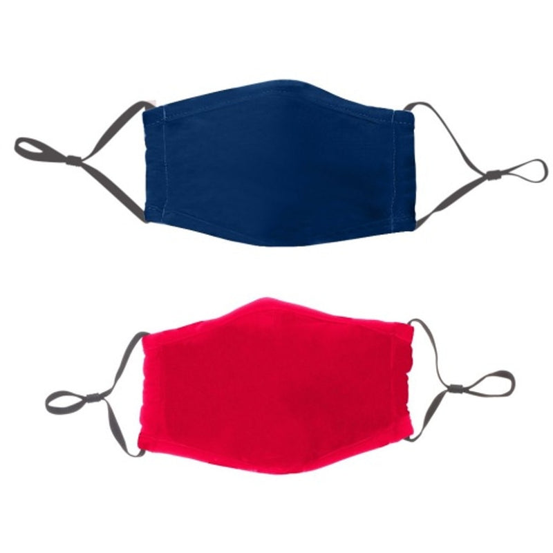Snapper Rock - Kids Navy/Red 2pk Face Mask