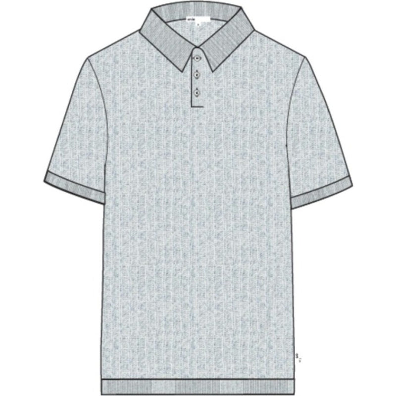 Onia - Mens Tencel Linen Knit Short Sleeve Polo