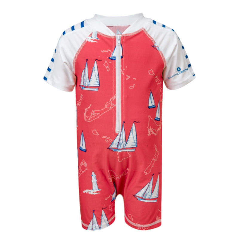 Snapper Rock - Baby Island Sail Short Sleeve Sunsuit