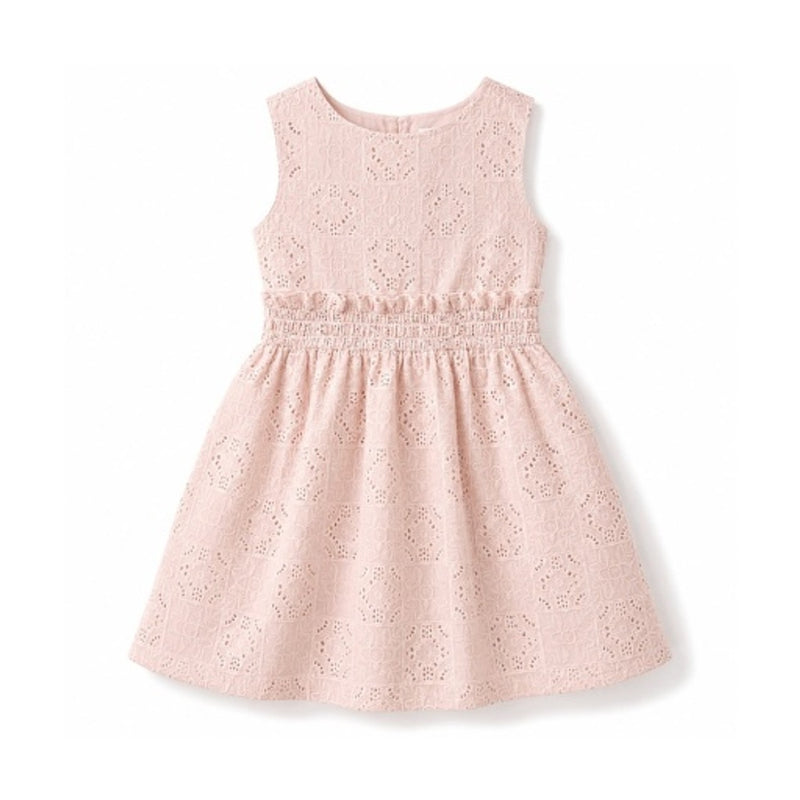 Hope & Henry - Girls Organic Eyelet Open Back Sundress