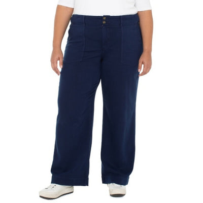 Liverpool Los Angeles - Womens Utility Patch Pocket Wide Leg