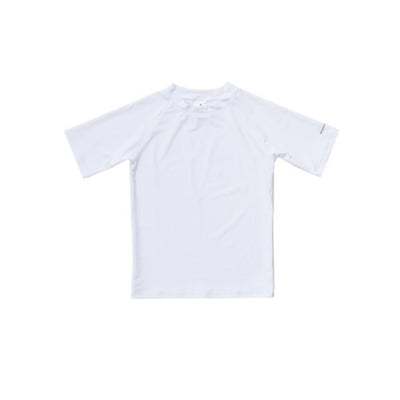 Snapper Rock - Boys White Short Sleeve Rash Top