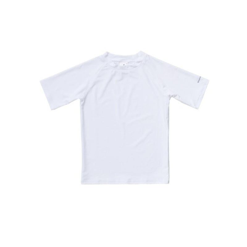 Snapper Rock - Boys White Short Sleeve Rash Top