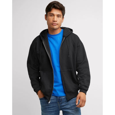 Hanes - Mens Ultimate Men's Full-Zip Heavyweight Fleece Hoodie