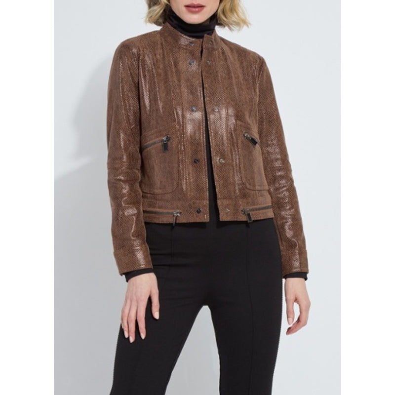 Lysse - Womens Porter Foil Vegan Suede Moto