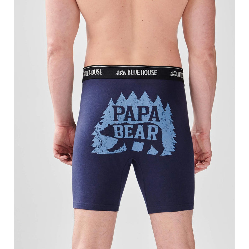 Little Blue House - Woods Papa Bear Mens Boxer Brief