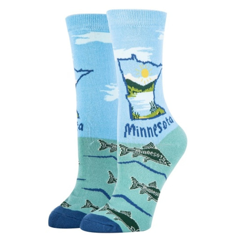 Oooh Yeah - Womens Crew Socks Love Minnesota