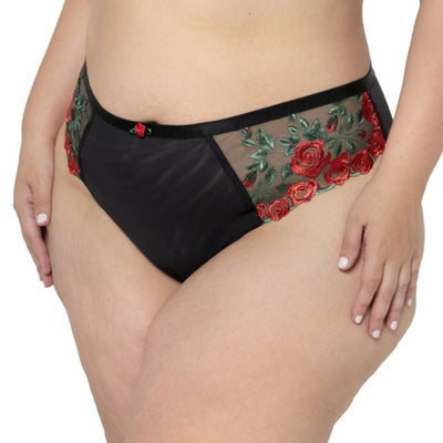 Ariela - Womens Embroidered Strappy Back Brief