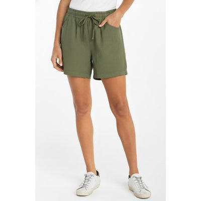 Liverpool Los Angeles - Womens Pull on Tie Waist Short 4" Ins