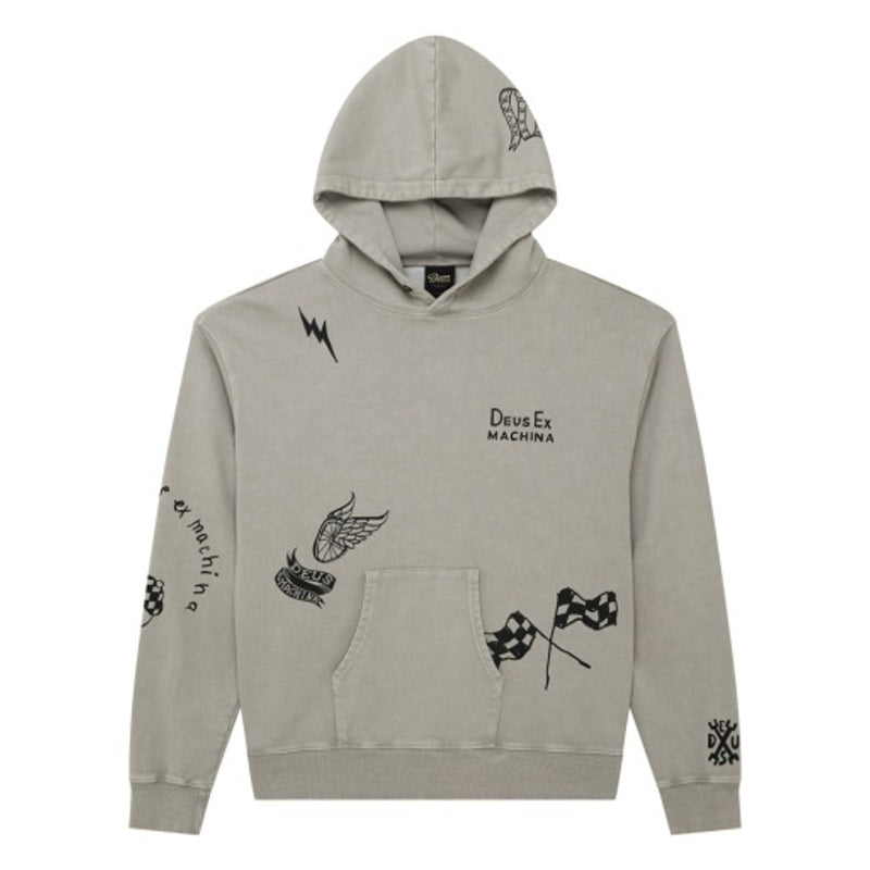 Deus Ex Machina - Mens Doodle Dyed Hoodie