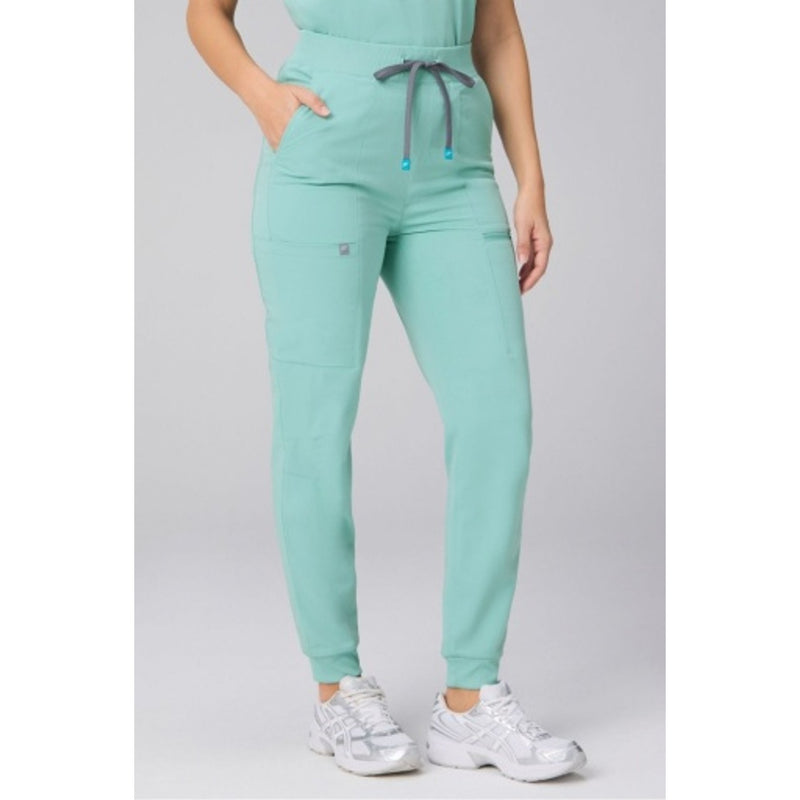 Fabletics - Womens High-Rise on-Call Scrub Jogger - Sea Glass