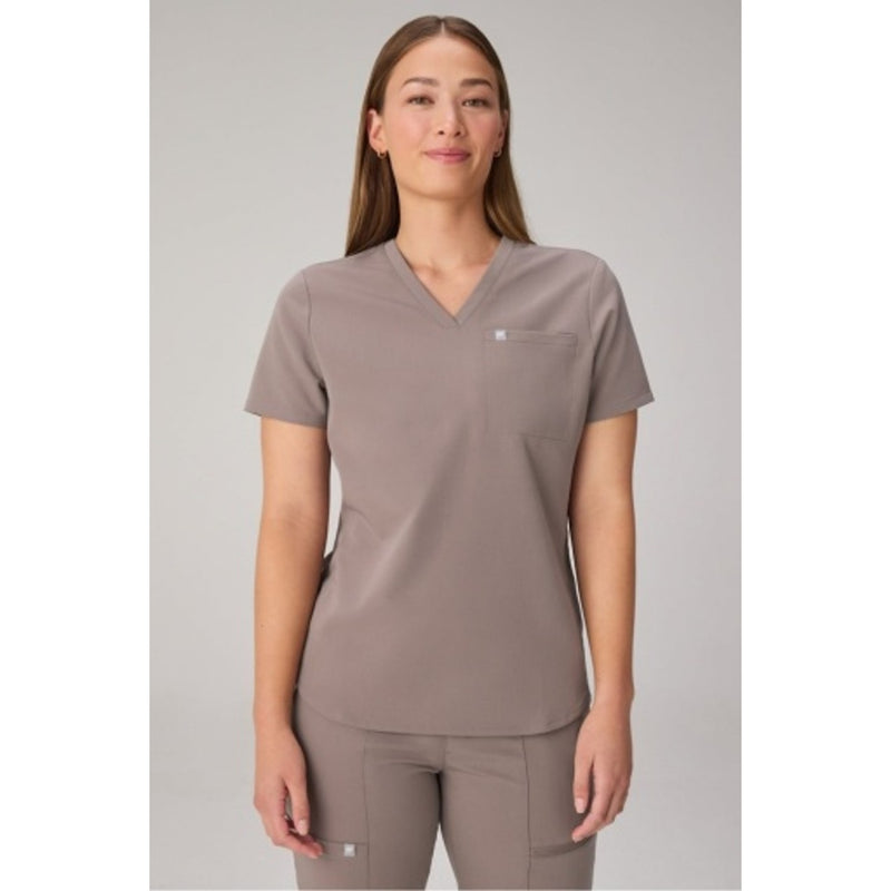 Fabletics - Womens Vital Scrub Top - Desert Shadows