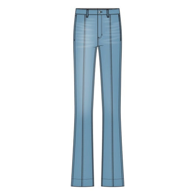 Liverpool Los Angeles - Womens Relaxed Hr Seamed Bootcut 28" Ins