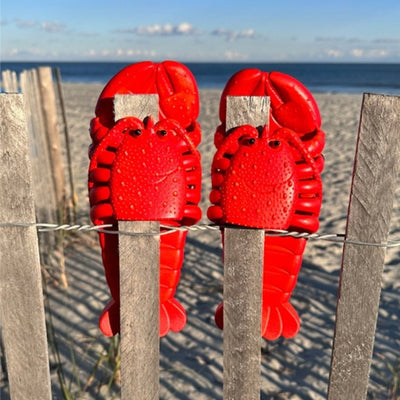 Oooh Yeah - Unisex Red Lobster Claws Silly Slides- Unisex