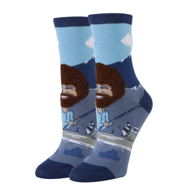 Oooh Yeah - Womens Let's Sail Bob Ross Women's Crew Socks