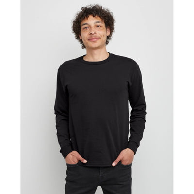 Hanes - Mens Essentials Men's Cotton Long Sleeve T-Shirt 2-Pack